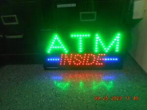 atm inside led sign